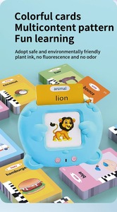 Multifunctional Talking Flash Cards Early Learning Educational Toys-<strong>Dinosaur</strong> Flash Cards with Speech <strong>Therapy</strong> in Arabic French - Product Image 6