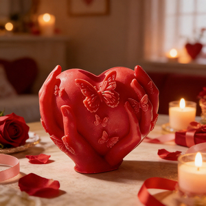 แม่พิมพ์ซิลิโคนรูปหัวใจสำหรับทำเทียนหอมรูปหัวใจ ของตกแต่งวัน<span class=keywords><strong>วาเลนไทน์</strong></span> <span class=keywords><strong>ทำ</strong></span>จากยิปซัม - Product Image 3