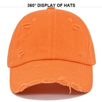 Gorra de béisbol de mezclilla desgastada al por mayor, gorras de algodón vintage lavadas estilo papá, gorras retro sólidas para el sol para marcas de ropa