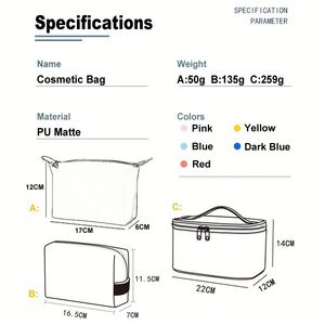 <b>Hot</b> Sale Custom Cosmetic <b>Bags</b> Outdoor Travel Portable Waterproof Cosmetic <b>Bag</b> with logo Personalized Toiletry <b>Bags</b> for Women - Product Image 4