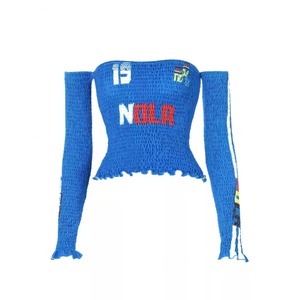 Camiseta de Fútbol Sexy con Estampado Gráfico de Letras, Estilo Retro Y2K, Personalizada, con Volantes, Oversize, Tipo Crop, con Número Deportivo Americano, para Verano - Product Image 4