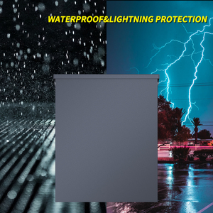 Receptáculo de RV para exteriores resistente a la intemperie con interruptor de 20 30 y 50 amperios, caja de Panel de toma de corriente de RV temporal no medida precableada para gris - Product Image 4