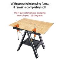 Table de travail multifonctionnelle pliable motorisée en acier laminé à froid WX051, portable pour la menuiserie et le travail du bois