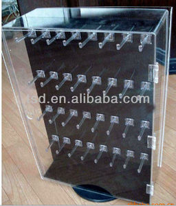 Nhà máy tùy biến cửa hàng bán lẻ truy cập hàng đầu xoay <span class=keywords><strong>Acrylic</strong></span> Keychain hiển thị trường hợp Giá đứng - Product Image 4