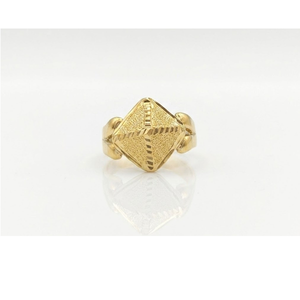 DIVYORO Signature Gold Plated <b>Mens</b> <b>Ring</b> Copper and Brass Fashion Jewelry Classic Statement Accessory for Modern Gentlemen - Product Image 1