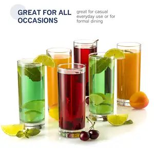 Jinbaijia 4pcs 6pcs Restaurant Hotel Trinken Kristall Hoch Wasser Wein Saft Bier Whisky Glas Becher Highball Cup Becher Tank Set