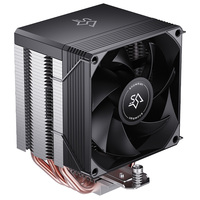 SNOWMAN MX94-V3-SE-No Light-BK Radiateur de refroidissement PC haute efficacité, tour simple, 12V DC, dissipateur thermique en aluminium pour boîtier PC