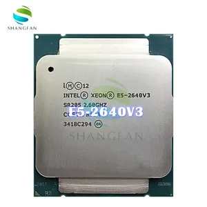Для Intel Xeon E5-2640V3 E5 2640v3 E5 2640 v3 2,6 ГГц Восьмиядерный 16-поточный процессор 20M 90W LGA 2011-3