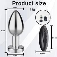 Best-seller - Vibromasseur anal télécommandé - Stimulation de la prostate - Vibromasseur anal de grande taille - Jouet sexuel anal pour homme et femme