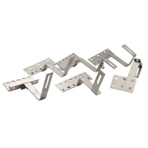 Support de fixation universel réglable pour panneaux solaires sur toiture en tuiles céramiques - Product Image 1