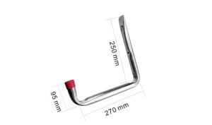 L Shape Wall Mounted Garage <strong>Storage</strong> <strong>Ladder</strong> Hanger Steel Galvanized Pipe <strong>Hook</strong> - Product Image 2