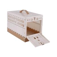 Cage de transport pliable en plastique pour oiseaux S M, boîte d'entraînement pour pigeons de course, cage de voyage portable et ventilée pour le libération des pigeons