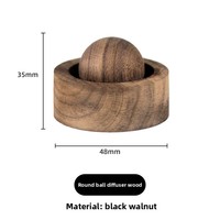 Diffuseur d'arômes en bois de noyer Art Déco sculpté à la main |   Sculpture pour une diffusion de parfum durable, cadeau d'anniversaire, décoration pour la maison et le bureau