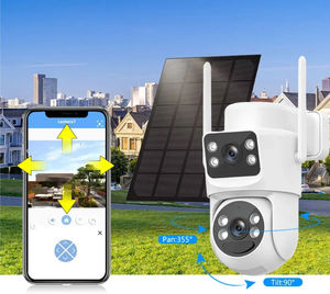 Caméra de sécurité solaire 4G Shuzhi, caméra CCTV sans fil extérieure 360° PTZ, carte SIM, audio bidirectionnel, étanche IP66 - Product Image 4