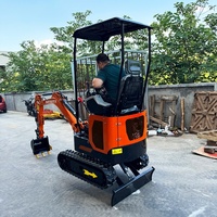 Excavator Mini Hidrolik Cina Harga Murah, Crawler Kecil Kubota 1.0 Ton, Mesin Penggali Mini untuk Dijual