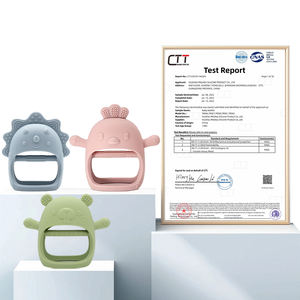 Mordedor de Silicona de Grado Alimenticio Personalizado con Forma de Animal, Sin BPA, Juguete Sensorial para la Dentición de Bebés, Mordedor de Muñeca de Silicona - Product Image 3