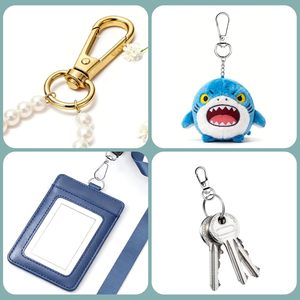 Pcs Swivel Push Gate Snap <b>Hooks</b> Clasps For DIY Crafts Keychain Clip Purse Handbag Making Accessories Small Mm Multicolour - Product Image 6