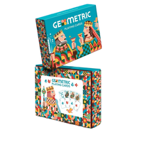Cartes à Jouer Personnalisées de Haute Qualité avec Impression Graphique Géométrique pour Papier 310 g/m² 58x88mm 54 Cartes Vernis à Base d'Eau