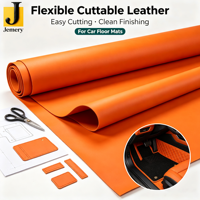 Tissu en cuir silicone extensible et imperméable, écologique, pour tapis de sol automobile, alternative au cuir PU, résistant aux rayures