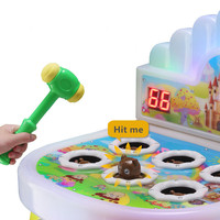 Machine de jeu d'arcade pour enfants à monnayeur : Jouet de frappe Crazy Frog Hammer avec interface en anglais
