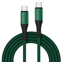 Câbles d'alimentation à charge rapide en nylon tressé 60W 3A 20V 3ft 6ft 1m 2m Câble USB C à charge rapide de Type C à Type-c PD