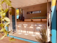 Restaurant-café modulaire en conteneur maritime de Chine à vendre, nouveau style, remorque alimentaire, restaurant en conteneur, kiosque alimentaire extérieur