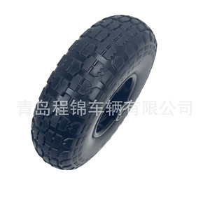 Pneu de remorque Qingdao Chengjin Vehicles 4.10/3.50-4 à design diagonale pour camion manuel, tondeuse à gazon, brouette et remorque de jardin - Product Image 4