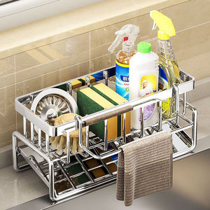 Robinet en acier inoxydable 304 antirouille distributeur de savon noir organisateurs de cuisine stockage en rack sous l'évier de salle de bain - Product Image 5