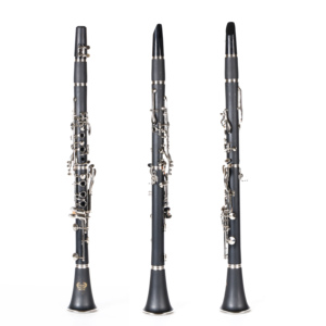 <span class=keywords><strong>Clarinete</strong></span> <span class=keywords><strong>Soprano</strong></span> Si bemol ABS Negro de 17 Llaves con Paño de Limpieza, Guantes, Lengüeta, Destornillador y Estuche - Instrumento de Viento Madera - Product Image 4