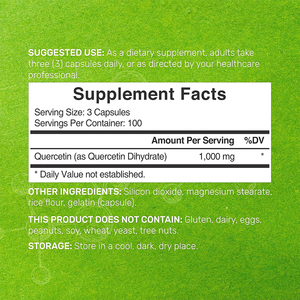 Capsules de Quercétine de Haute Qualité, Complément de Quercétine, Extrait de Thé <span class=keywords><strong>Vert</strong></span> et Vitamine C, Quercétine pour le Bien-être Quotidien - Product Image 3
