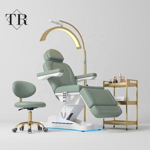 Cama de Cuidado Cosmético Turri, Silla Ajustable Reclinable para Salón de Belleza, <span class=keywords><strong>3</strong></span> Motores, Cama Plegable de Cosmetología - Product Image 1