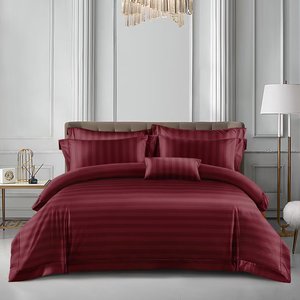 Ensemble de linge de lit haut de gamme pour hôtel - Pur coton, style luxueux et épuré - Drap, housse de couette, taies <span class=keywords><strong>d</strong></span>'oreiller pour chambres <span class=keywords><strong>d</strong></span>'hôtes - Product Image 2