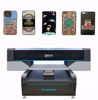 Impresora UV de Escritorio HC-6042, Mini Impresora UV de Cama Plana con Cámara de Posicionamiento Visual para Fundas de Teléfono, Llaveros y Pequeños Negocios