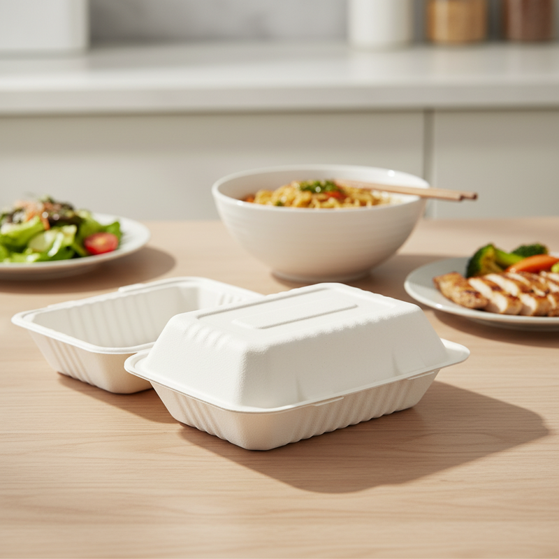 6 Inch Hamburger Boxes 450ml White