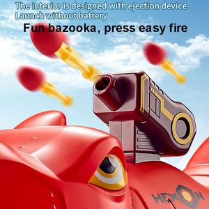 Catapulte à inertie camion de dinosaure éjection déformée piste pliable voiture de course jouet enfants véhicule de lancement de missiles avec ensemble de voitures en alliage - Product Image 5