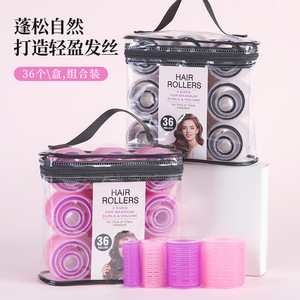 Bigoudis pour cheveux, lot de 36 pièces, en plastique sans chaleur, pour volume et boucles, usage général - Product Image 1