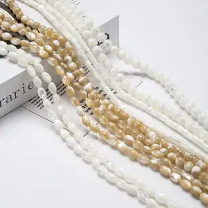 Multi Forma Natural de Água Doce Shell Beads Lua Flor Folha Pepitas Tubo Forma Shell Beads Para Fazer Jóias DIY Craft