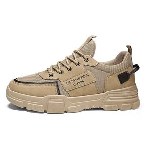 Chaussures de protection décontractées pour garçons YONGGE, respirantes en maille noire, pour l'hiver, le printemps et l'automne - Vêtements de travail tendance - Product Image 1