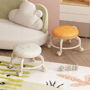 <b>Small</b> <b>Stool</b> With Casters For Kids Portable Plastic Chair Foam Filled Child Seat Home Use - Product Image 3