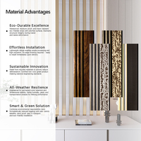 Panneau mural 3D Offre Spéciale persiennes décoratives en polystyrène pour l'intérieur de la maison Panneau mural décoratif de haute qualité