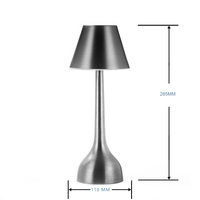 Megapower Moderne Rechargeable Portable Contrôle Tactile LED RGB Aluminium Dimmable AC 110V 2700K-6000K Ra90 50000 Heures Bar Hôtel