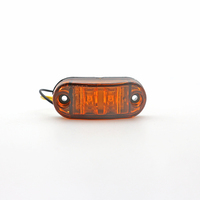 2.5 pouces vert ovale LED feu de position latéral pour remorque camion dégagement lumière 12v 24v feux de remorque led