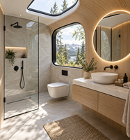 Maison Modulaire Anti-Rouille Apple Cabin, Villa en Acier Galvanisé pour Station Balnéaire, Climat Humide et Hébergement Extérieur