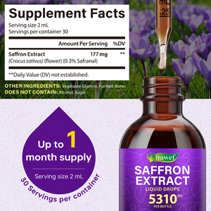 Itawel Manufacturer Custom <strong>Saffron</strong> Extract Liquid Drops Herbal Relaxation Antioxidant Vitality Healthcare Energy Supplement - Product Image 4