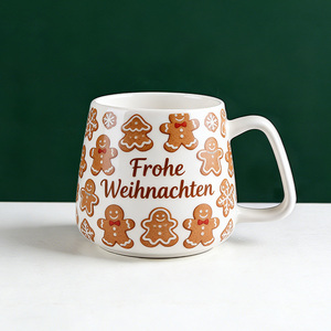 Ensemble de tasses à café en céramique de Noël allemandes - Tasses de 14 oz avec motifs Marché de Noël, <span class=keywords><strong>Pain</strong></span> <span class=keywords><strong>d</strong></span>'<span class=keywords><strong>épices</strong></span> et Vin chaud - Product Image 4