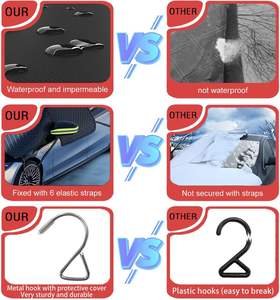 Cubierta Magnética Grande para Parabrisas de Coche E-17, Protector de Nieve y Hielo para Automóviles, Cubierta Anticongelante para Coche SU - Product Image 5
