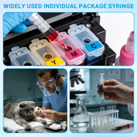 Seringue vétérinaire jetable 2,5 ml avec aiguille de sécurité pour usage animal avec embout Luer Lock