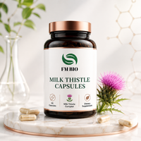 Capsules d'antioxydants hépatiques à base de plantes, sans OGM, sans gluten, complément quotidien pour la santé du foie et du corps entier, pour adultes