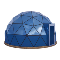 Cadre en alliage d'aluminium Dome House en verre transparent à sens unique Luxury Camping Resort