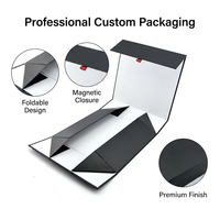 Boîte cadeau magnétique en carton recyclable de luxe personnalisée avec couvercle, pliable, logo imprimé en quadrichromie pour l'emballage de chaussettes et de cosmétiques